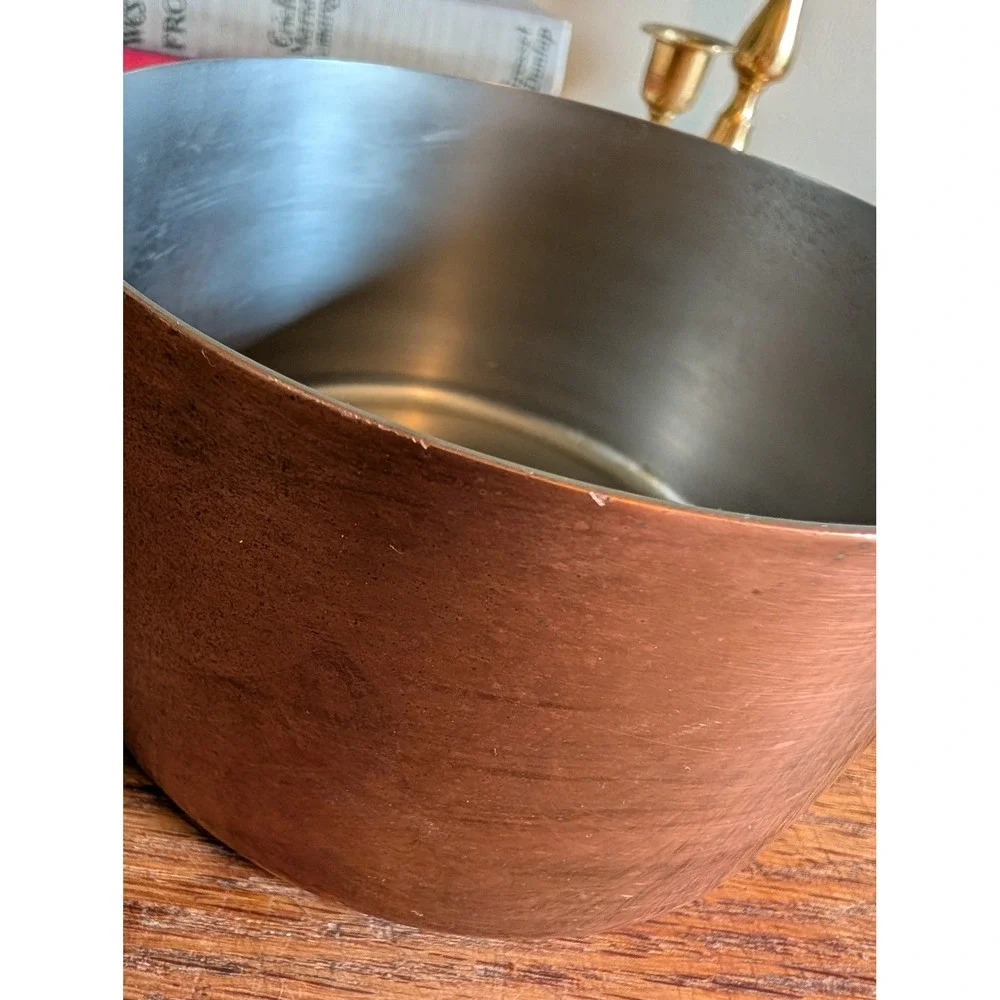 Paul Revere 1776-1976 Bicentennial Copper Saucepan Brass Handle 5.5 inch